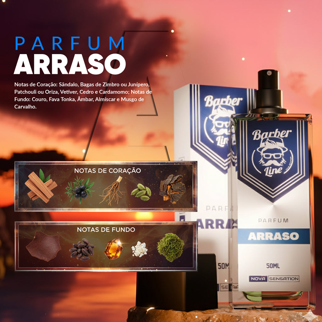 Perfume Masculino Luxo Barber Line Fragrância Premium