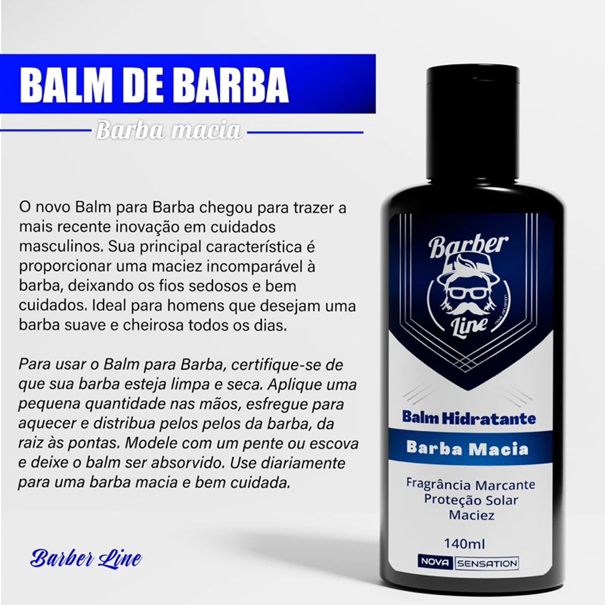 Kit Barba Macia Barber Line Masculino