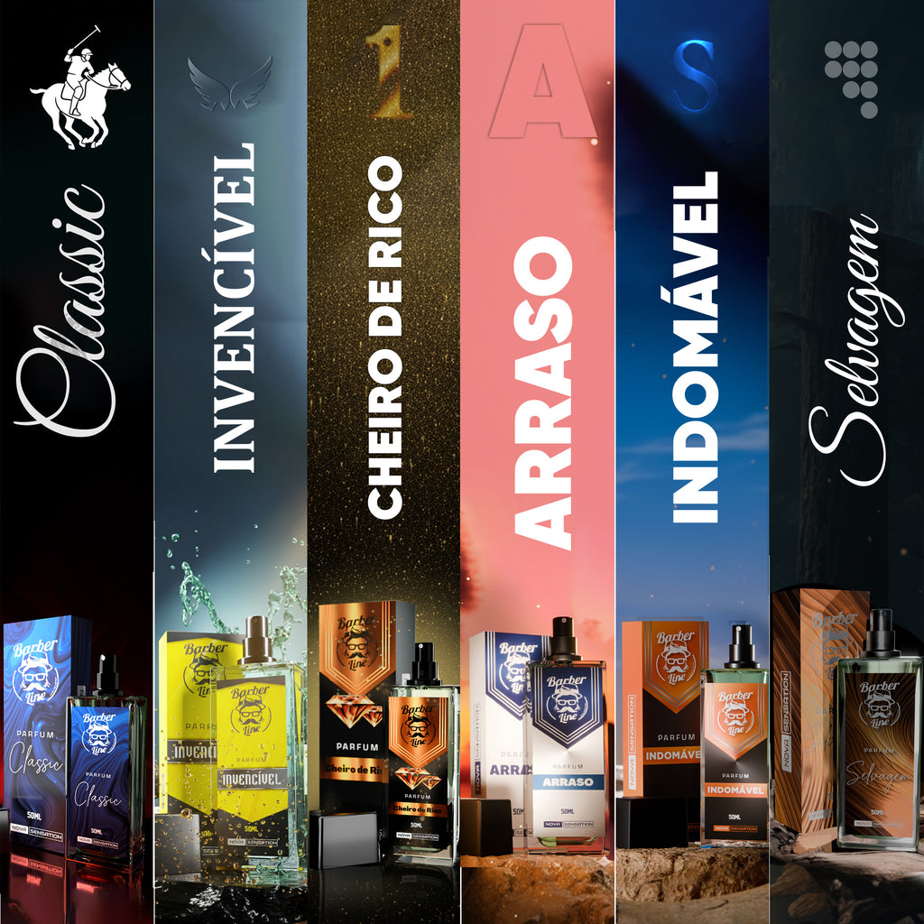 Perfume Masculino Luxo Barber Line Fragrância Premium