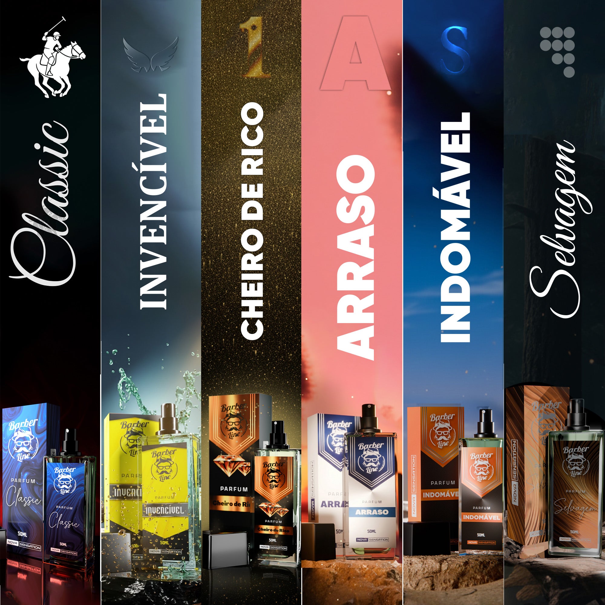 Perfume Masculino Luxo Barber Line Fragrância Premium