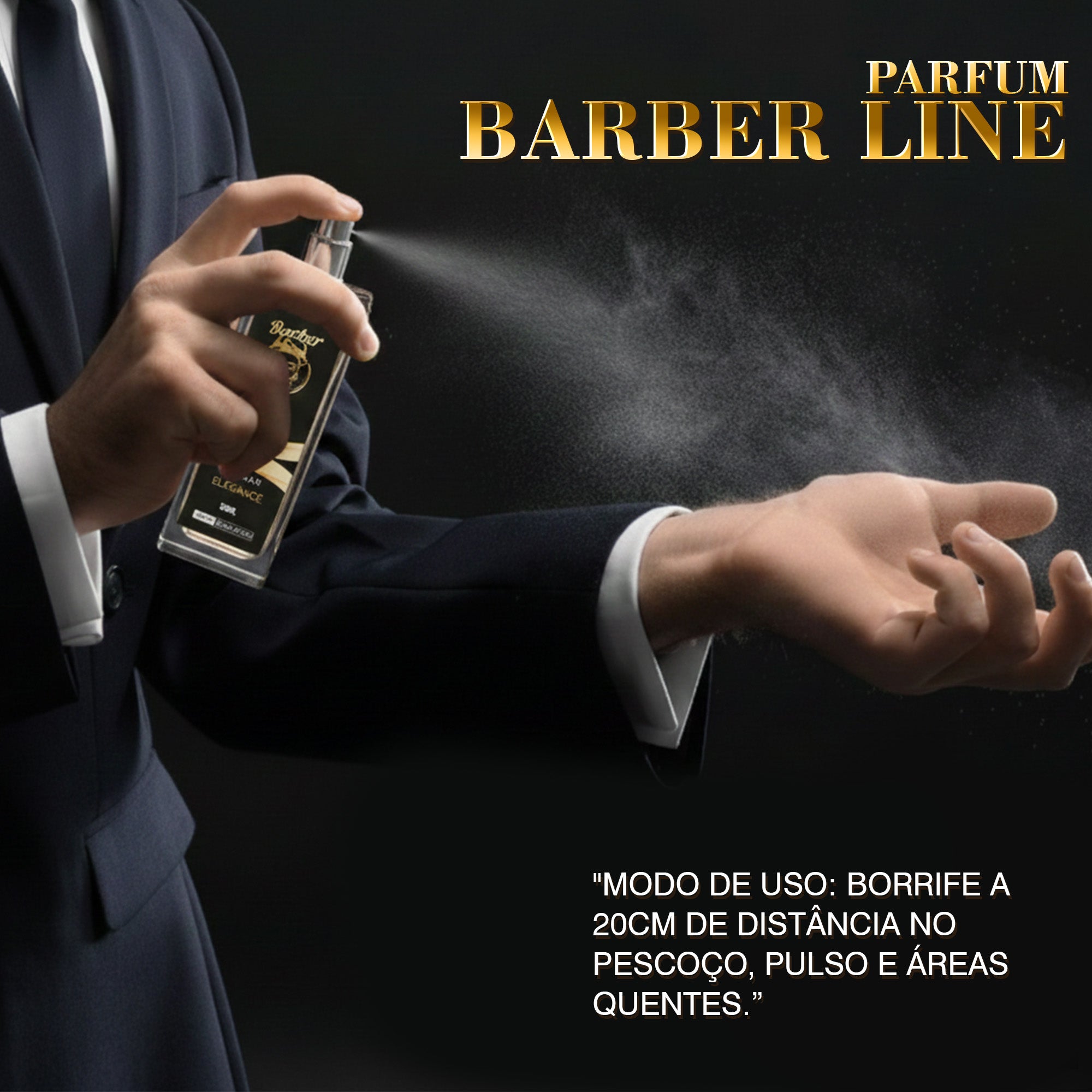 Kit Perfumes Arabes Barber Line Fragrância Masculino
