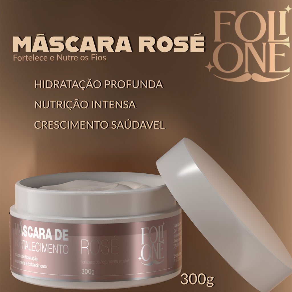 Kit Rosé, Shampoo, Máscara, Serum, Perfume e Óleo Supremo