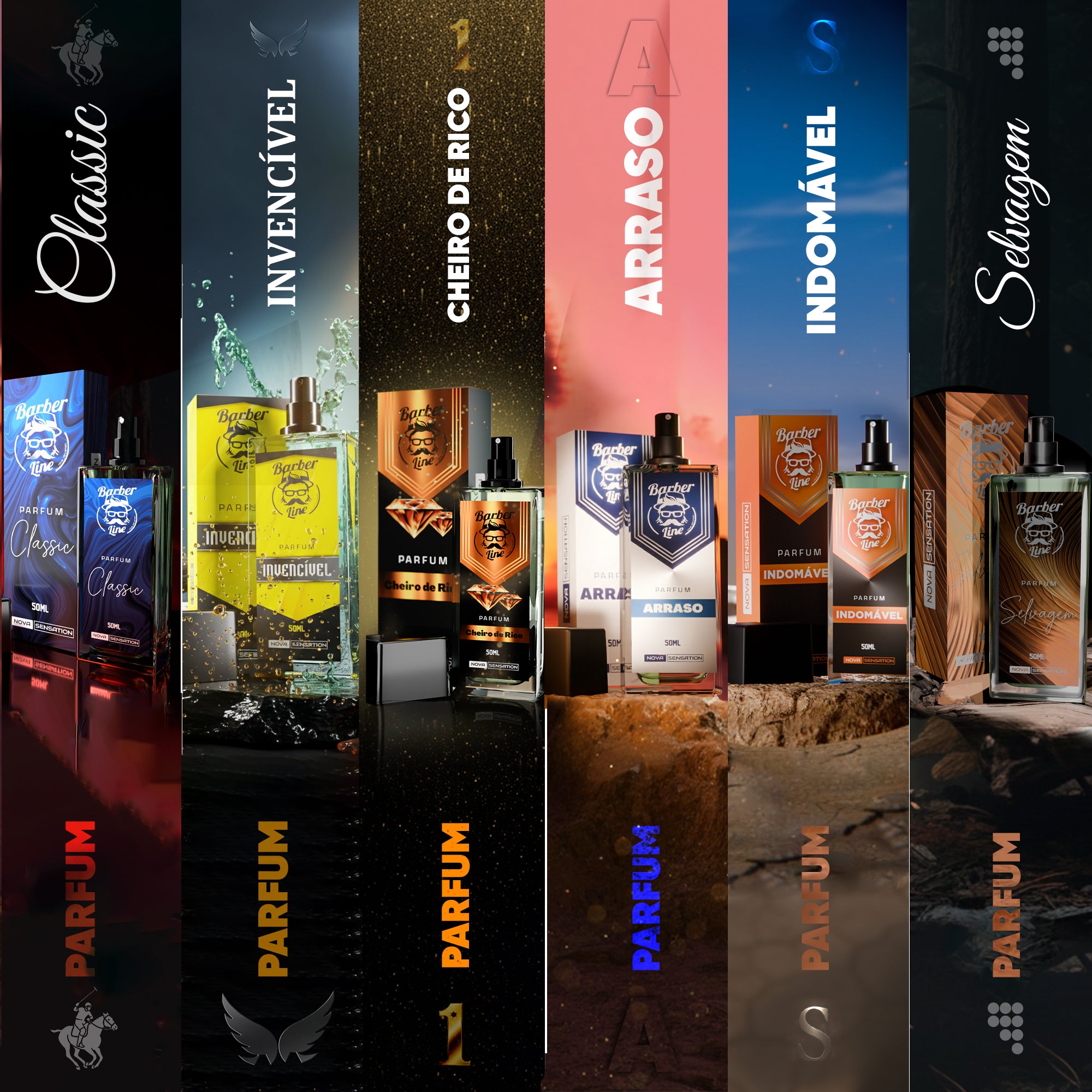 Perfume Masculino Luxo Barber Line Fragrância Premium