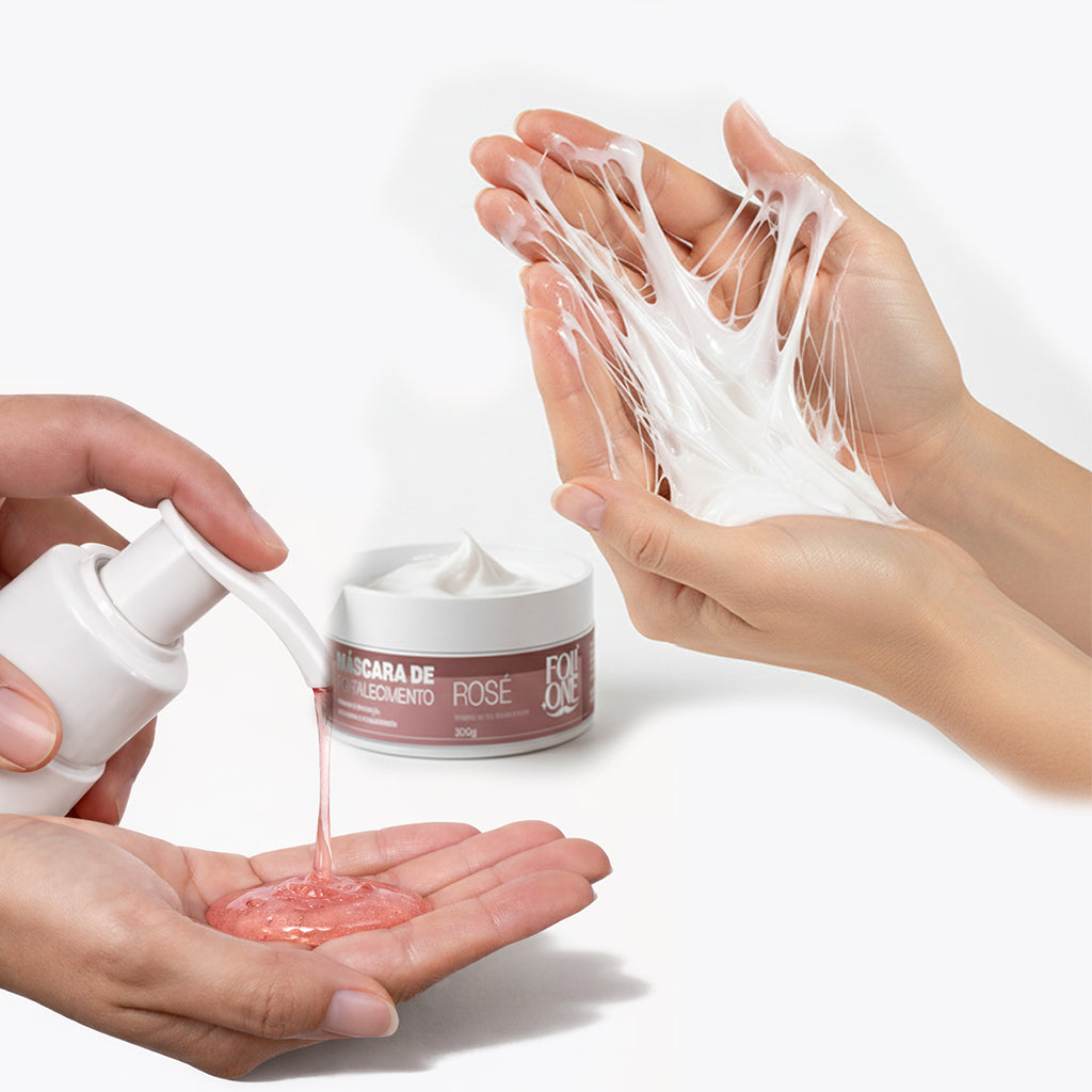 Kit Rosé Shampoo 300ml com Máscara 300ml