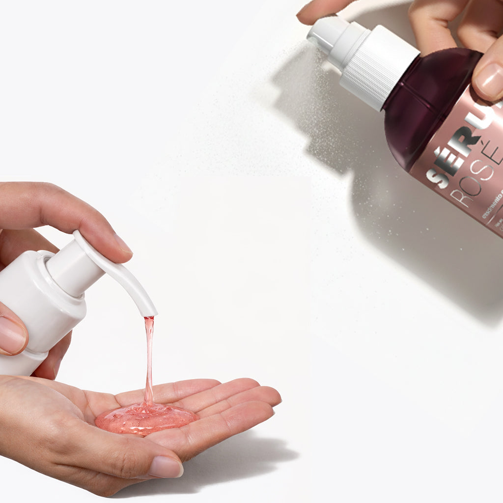 Kit Rosé Shampoo 300ml  com Sérum 120ml